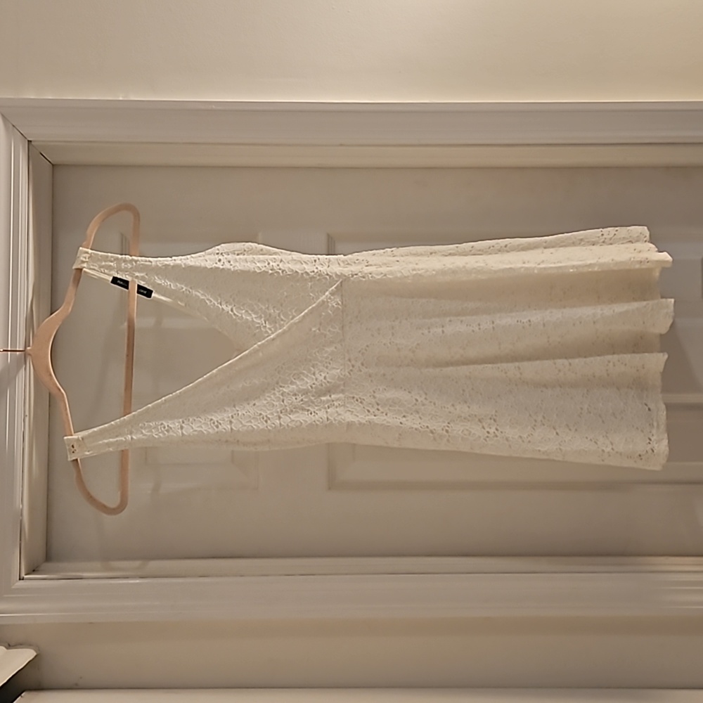 Cute white lace summer dress